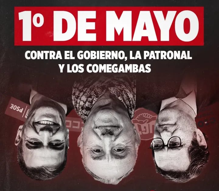 CONCENTRACIÓN FRENTE A LA SEDE DE UGT, 1 DE MAYO